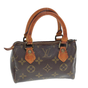 LOUIS VUITTON Monogram Mini Speedy Hand Bag M41534 LV Auth 76293