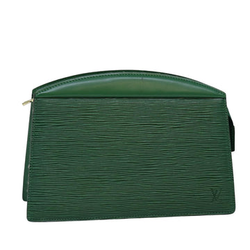 LOUIS VUITTON Epi Trousse Crete Pouch Green M48404 LV Auth 76316