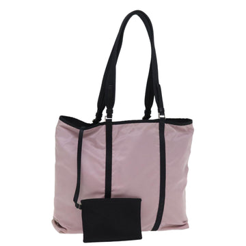 PRADA Tote Bag Nylon Pink Auth 76366