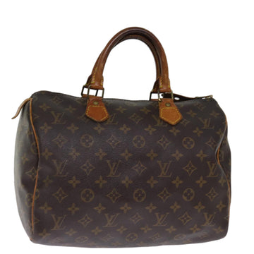 LOUIS VUITTON Monogram Speedy 30 Hand Bag M41526 LV Auth 76521