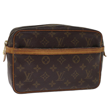 LOUIS VUITTON Monogram Compiegne 23 Clutch Bag M51847 LV Auth 76535