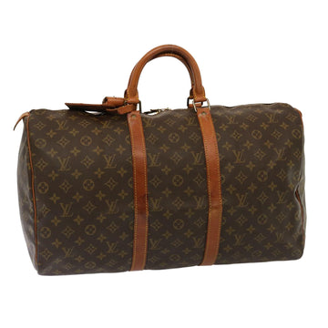 LOUIS VUITTON Monogram Keepall 50 Boston Bag M41426 LV Auth 76552