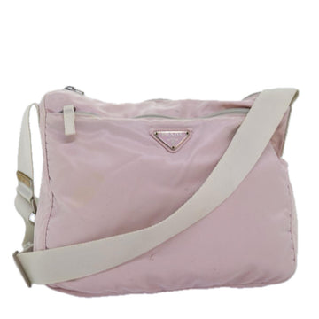 PRADA Shoulder Bag Nylon Pink Auth 76583