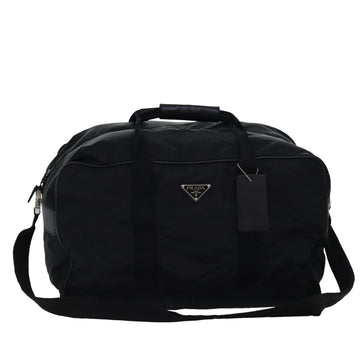 PRADA Boston Bag Nylon 2way Black Auth 76660