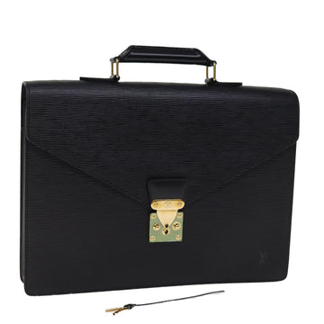 LOUIS VUITTON Epi Serviette Conseiller Briefcase Black M54422 LV Auth 76713