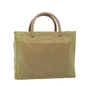 PRADA Hand Bag Nylon Khaki Auth 76734