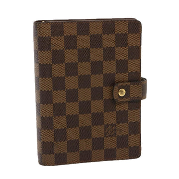 LOUIS VUITTON Damier Ebene Agenda MM Day Planner Cover R20240 LV Auth 76741