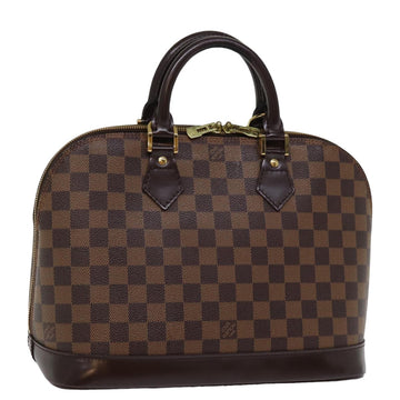 LOUIS VUITTON Damier Ebene Alma Hand Bag N51131 LV Auth 76753