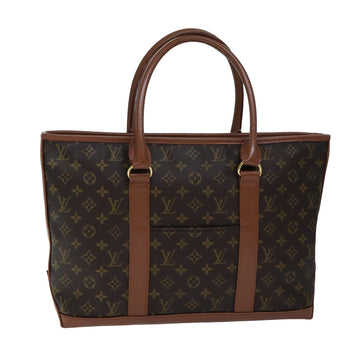 LOUIS VUITTON Monogram Sac Weekend PM Tote Bag M42425 LV Auth 76779