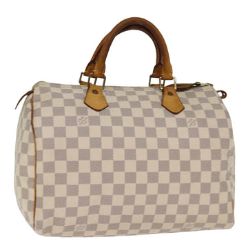 LOUIS VUITTON Damier Azur Speedy 30 Hand Bag N41533 LV Auth 76872