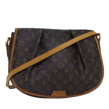 LOUIS VUITTON Monogram Menilmontant MM Shoulder Bag M40473 LV Auth 76876