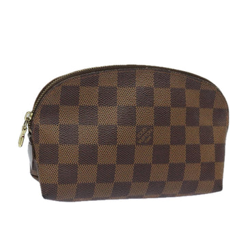 LOUIS VUITTON Damier Ebene Pochette Cosmetic PM Pouch N47516 LV Auth 76888