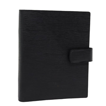 LOUIS VUITTON Epi Agenda GM Day Planner Cover Black R20212 LV Auth 76900