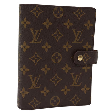 LOUIS VUITTON Monogram Agenda MM Day Planner Cover R20105 LV Auth 76910