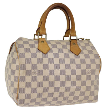 LOUIS VUITTON Damier Azur Speedy 25 Hand Bag N41534 LV Auth 76922