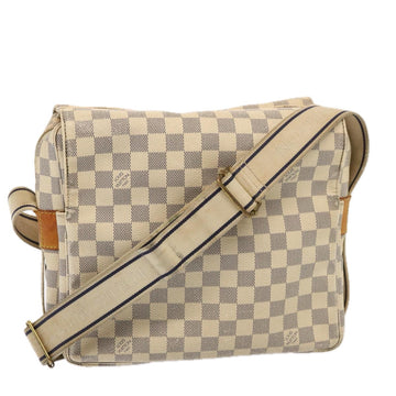 LOUIS VUITTON Damier Azur Naviglio Shoulder Bag N51189 LV Auth 76924