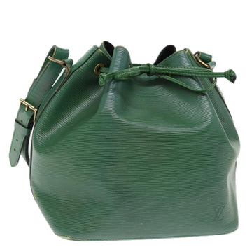 LOUIS VUITTON Epi Petit Noe Shoulder Bag Green M44104 LV Auth 76937