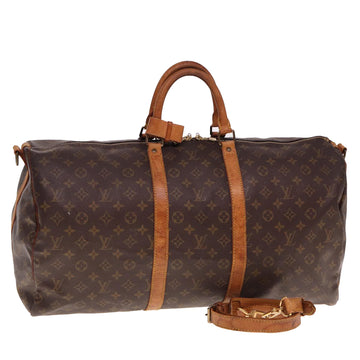 LOUIS VUITTON Monogram Keepall Bandouliere 50 Boston Bag M41416 LV Auth 76941