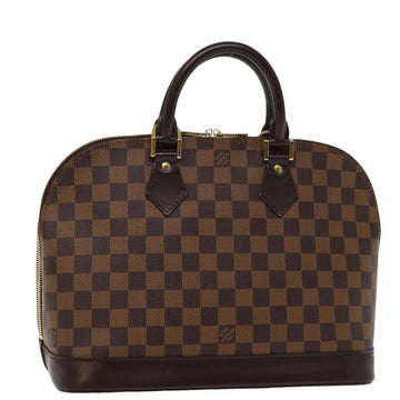 LOUIS VUITTON Damier Ebene Alma Hand Bag N51131 LV Auth 76965