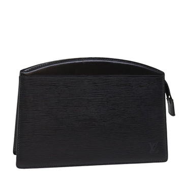 LOUIS VUITTON Epi Trousse Crete Clutch Bag Black M48402 LV Auth 77149