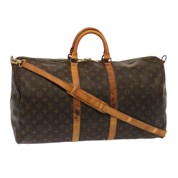 LOUIS VUITTON Monogram Keepall Bandouliere 55 Boston Bag M41414 LV Auth 77178