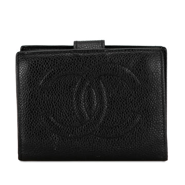 CHANEL CC Caviar French Small Wallet Small Wallets