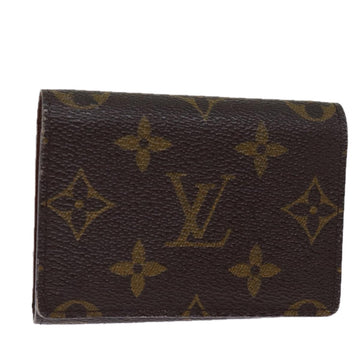 LOUIS VUITTON Monogram Amberop Cartes De Visit Card Case M62920 LV Auth 77239