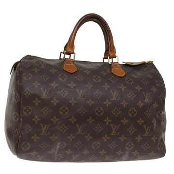 LOUIS VUITTON Monogram Speedy 35 Hand Bag M41524 LV Auth 77285