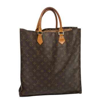 LOUIS VUITTON Monogram Sac Plat Hand Bag M51140 LV Auth 77427