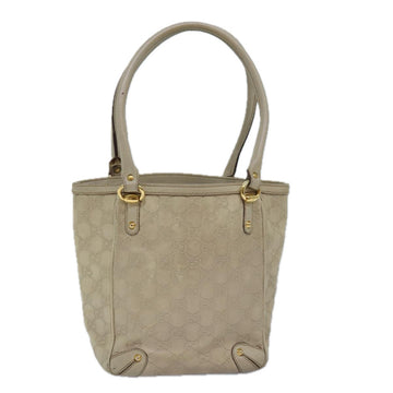 GUCCI GG Canvas ssima Tote Bag White Auth 77497