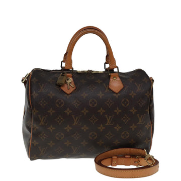 LOUIS VUITTON Monogram Speedy Bandouliere 30 Hand Bag M40391 LV Auth 77518