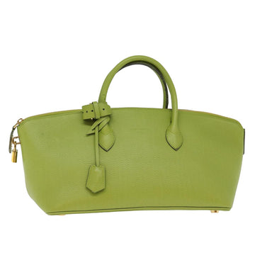 LOUIS VUITTON Automatron Hand Bag Taurillon Leather SPO Green LV Auth 77520