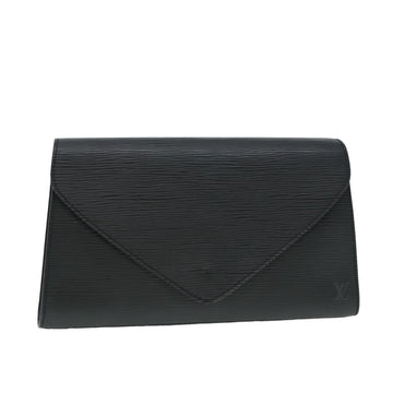 LOUIS VUITTON Epi Art Deco Clutch Bag Black M52632 LV Auth 77556