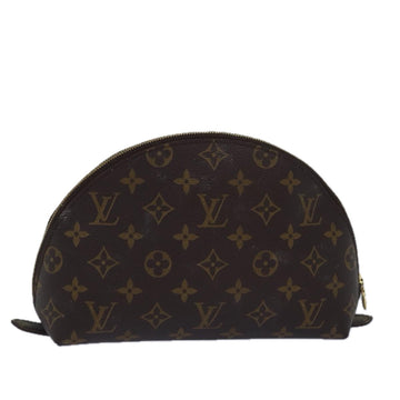 LOUIS VUITTON Monogram Trousse Demi Ronde Cosmetic Pouch M47520 LV Auth 77563