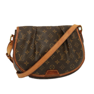 LOUIS VUITTON Monogram Menilmontant PM Shoulder Bag M40474 LV Auth 77582