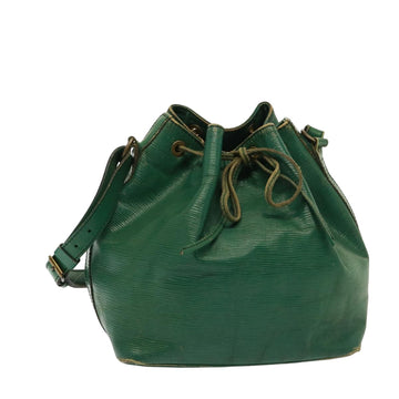 LOUIS VUITTON Epi Petit Noe Shoulder Bag Green M44104 LV Auth 77595