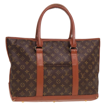 LOUIS VUITTON Monogram Sac Weekend PM Tote Bag M42425 LV Auth 77613