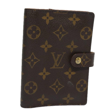 LOUIS VUITTON Monogram Agenda PM Day Planner Cover R20005 LV Auth 77715