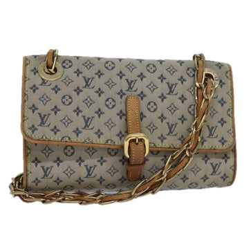 LOUIS VUITTON Monogram Mini Camille Chain Shoulder Bag Blue M92002 LV Auth 77869