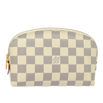 LOUIS VUITTON Damier Azur Pochette Cosmetic PM Pouch N60024 LV Auth 77924A