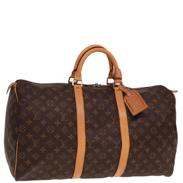 LOUIS VUITTON Monogram Keepall 50 Boston Bag M41426 LV Auth 77967