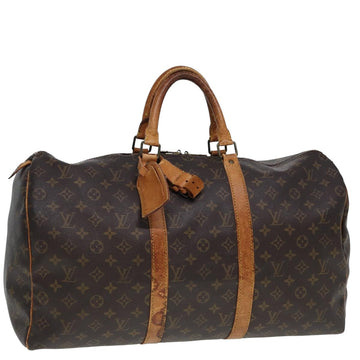 LOUIS VUITTON Monogram Keepall 50 Boston Bag M41426 LV Auth 77968