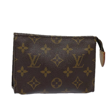 LOUIS VUITTON Monogram Poche Toilette 15 Pouch M47546 LV Auth 78003