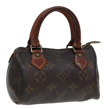 LOUIS VUITTON Monogram Mini Speedy Hand Bag M41534 LV Auth 78004