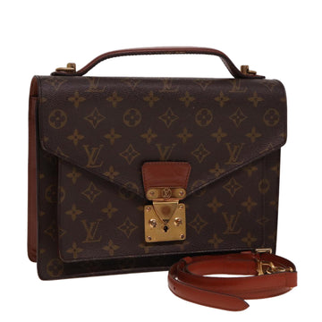 LOUIS VUITTON Monogram Monceau 28 Hand Bag 2way M51185 LV Auth 78031