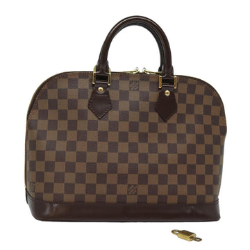 LOUIS VUITTON Damier Ebene Alma Hand Bag N51131 LV Auth 78042