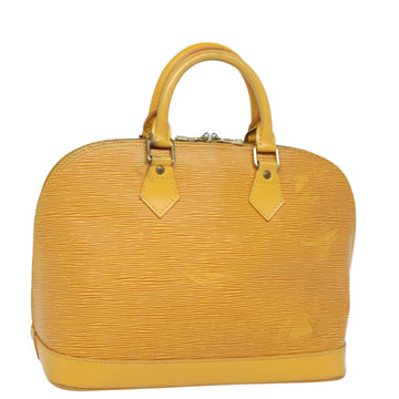 LOUIS VUITTON Epi Alma Hand Bag Yellow M52149 LV Auth 78051