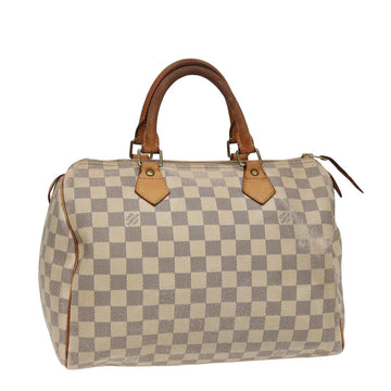 LOUIS VUITTON Damier Azur Speedy 30 Hand Bag N41533 LV Auth 78067