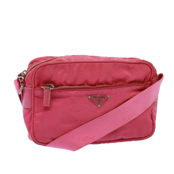 PRADA Shoulder Bag Nylon Pink Auth 78078