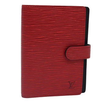 LOUIS VUITTON Epi Agenda PM Day Planner Cover Red R20057 LV Auth 78107